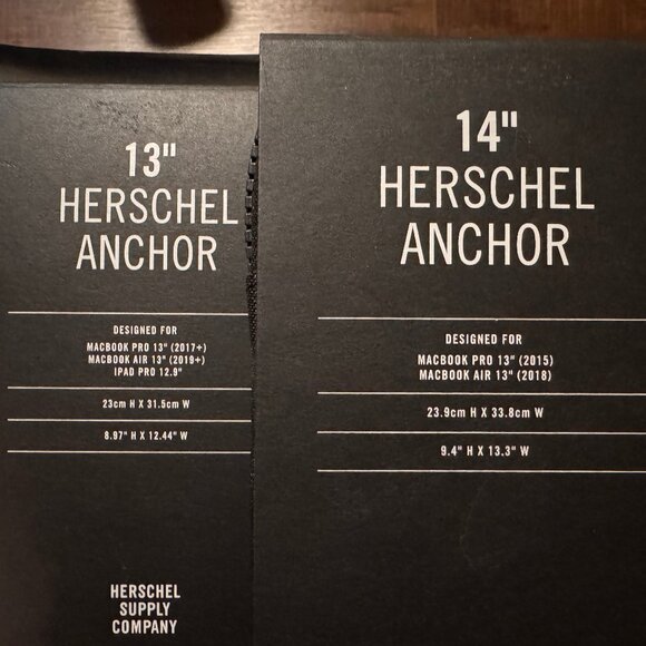 New Herschel Anchor Laptop Sleeve - Orange Checker - 13"-16" - Picture 8 of 8